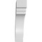 Ekena Millwork 3-in. W x 14-in. D x 14-in. H Pescadero Architectural Grade PVC Knee Brace BRCP03X14X14PEC - alternate 5